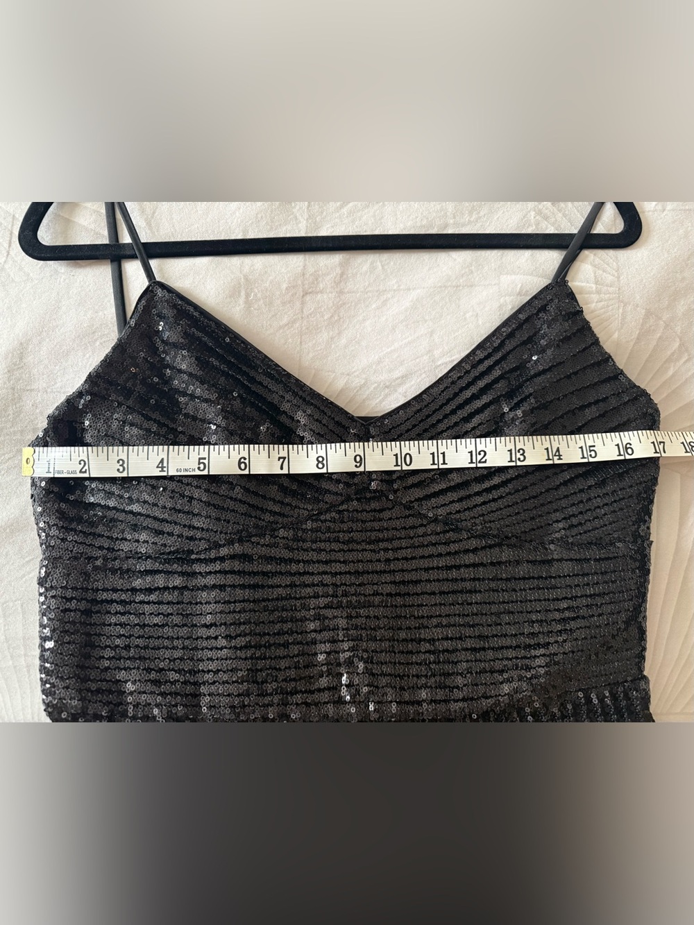 Club Monaco Black Sequin Pleated Maxi Dress ✨ size 8 - Picture 8 of 9